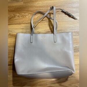 Kate Spade Karla Cityscape Gray Leather Tote 12x4x11